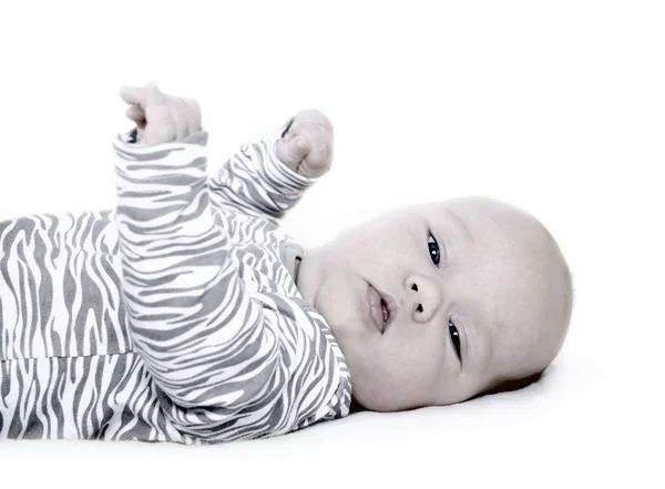 Новонароджений дитячий ізолятор на білому тлі — стокове фото
