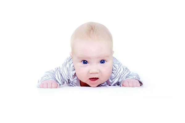 Aislador de bebé recién nacido en el fondo blanco —  Fotos de Stock