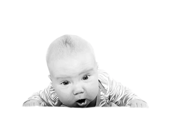 Newborn baby isolater on the white background — Stock Photo, Image