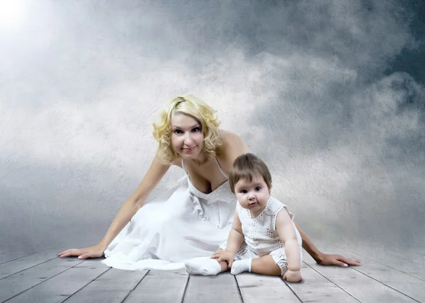 Kadın ve çocuk — Stok fotoğraf