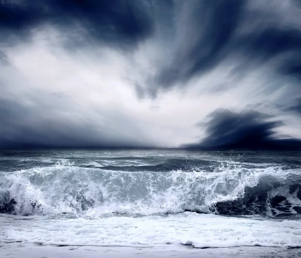 Вид на шторм Seascape Стоковое Фото