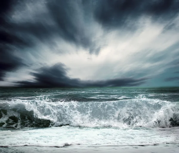 Vue du paysage marin de la tempête Images De Stock Libres De Droits