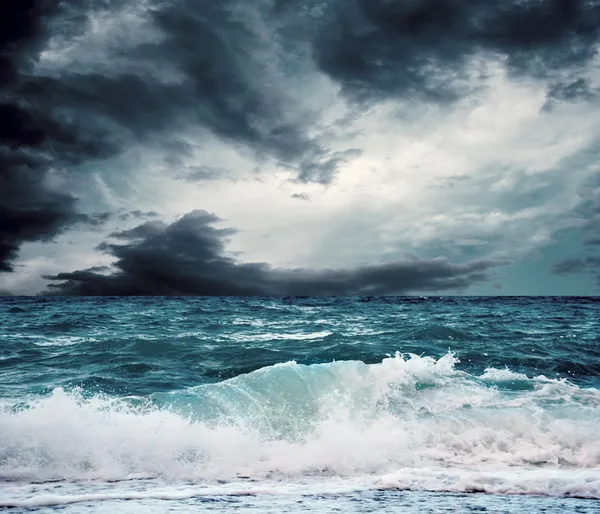 Вид на шторм Seascape Стоковое Фото