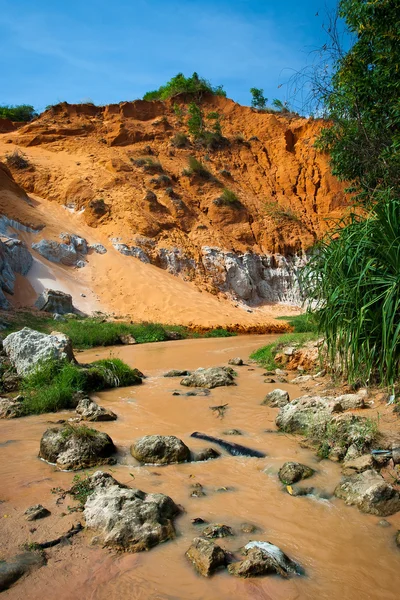 stock image Red river canyon, Mui Ne, Vietnam