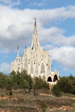 Sanctuary of Montserrat in Montferri, Tarragona province, Catalonia, Spain clipart