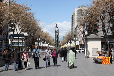 La Rambla in Tarragona, Catalonia Spain clipart