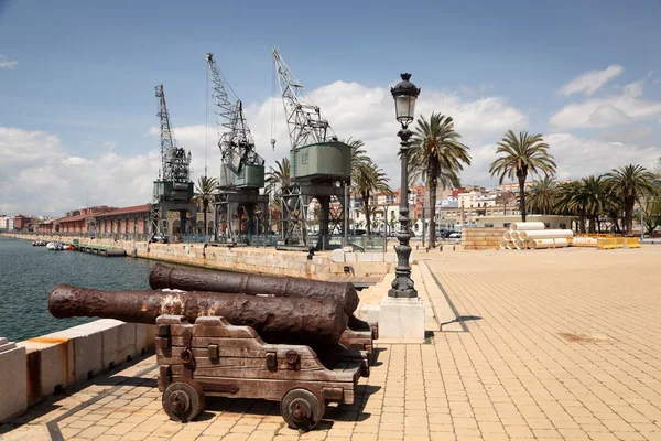 Старый порт Таррагона, Испания — стоковое фото