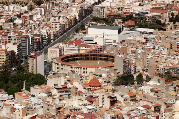 Arena walk byków w mieście alicante, Hiszpania — Zdjęcie stockowe