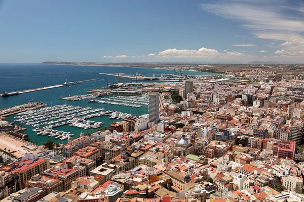 Panoráma města Alicante, Katalánsko Španělsko — Stock fotografie