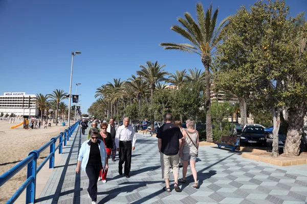 A sétányon, Alicante, Spanyolország — Stock Fotó