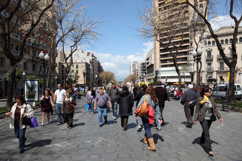 La Rambla in Tarragona, Catalonia Spain – Stock Editorial Photo ...