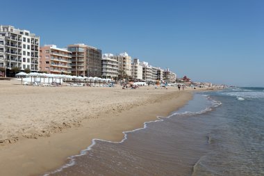 Beach of Guardamar del Segura, Catalonia Spain clipart