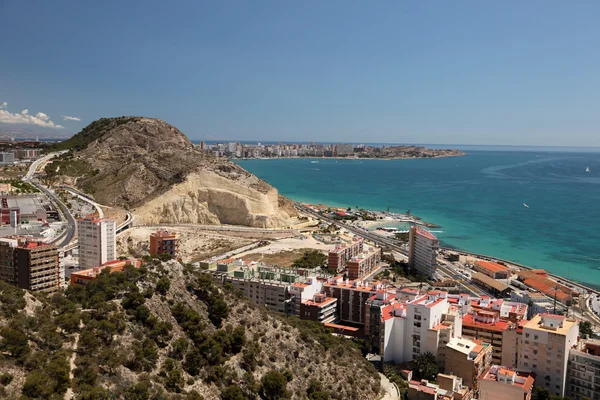 Výhled na moře z alicante, Katalánsko Španělsko — Stock fotografie