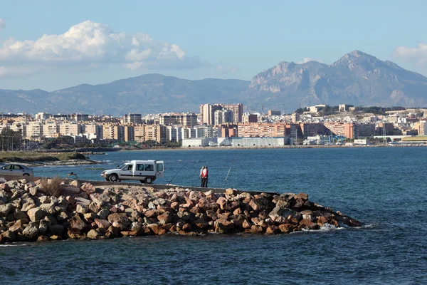 Panoramę miasta Alicante, Hiszpania Katalonia — Zdjęcie stockowe