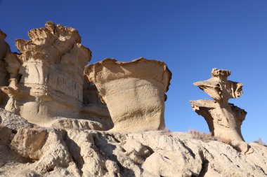 Sandstone Erosions at Bolnuevo. Puerto de Mazarron, Region Murcia, Spain clipart