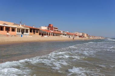 Beach of Guardamar del Segura, Catalonia Spain clipart