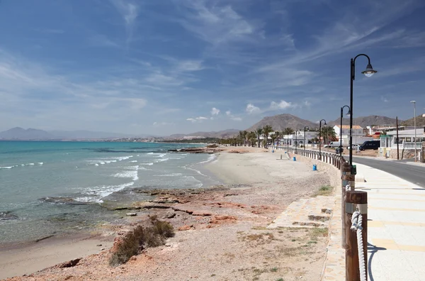 Gyönyörű tengerparti La Azohia, Costa Calida, Spanyolország — Stock Fotó