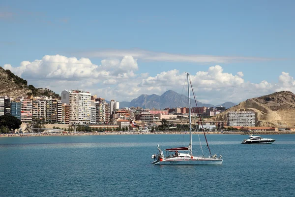 Alicante Panorama, Katalánsko Španělsko — Stock fotografie
