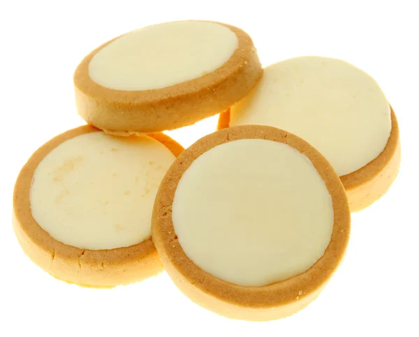 白い背景に隔離されたおいしいクッキー — ストック写真