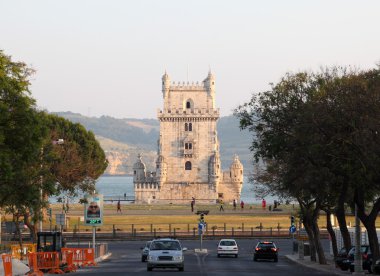 Belem Tower (Torre de Belem) in Lisbon, Portugal clipart