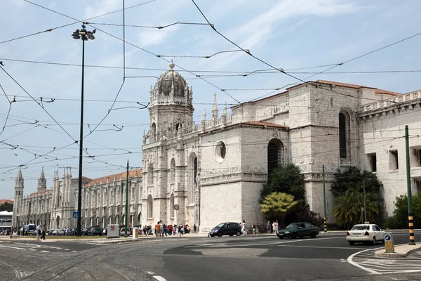 Das hieronymiten kloster in belem, Lissabon portugal — Stockfoto