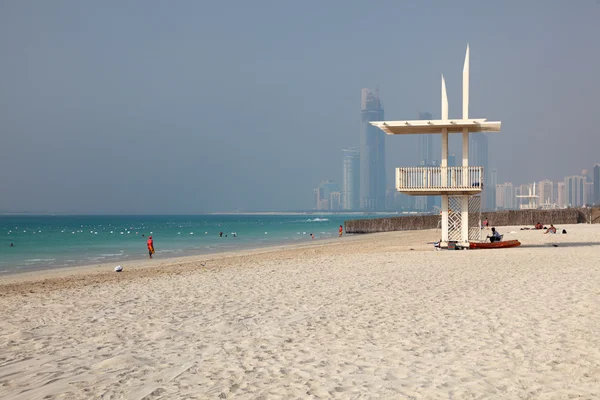 Praia em Abu Dhabi — Fotografia de Stock