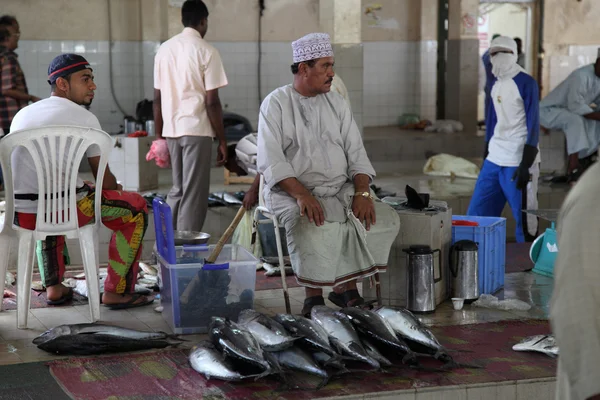 Mercado de peixe em Muttrah, Muscat Oman — Fotografia de Stock