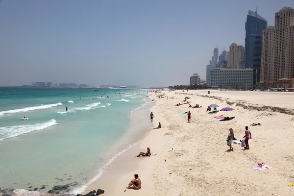 Beach at Dubai Marina — Stock Photo, Image