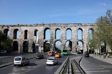 Aqueduct of Valens in Istanbul, Turkey clipart