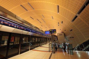 New Metro Station in Dubai clipart