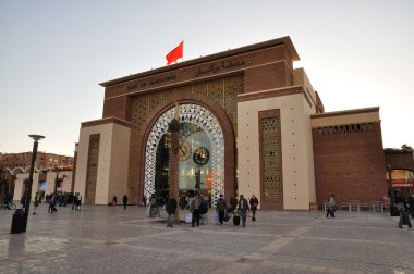 New ONCF train station in Marrakech, Morocco clipart