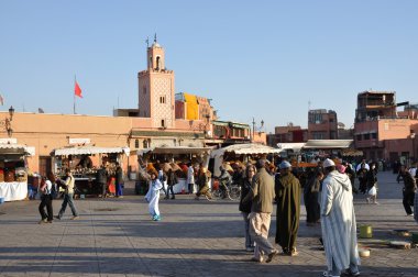 Djemaa el Fna square in Marrakesh clipart