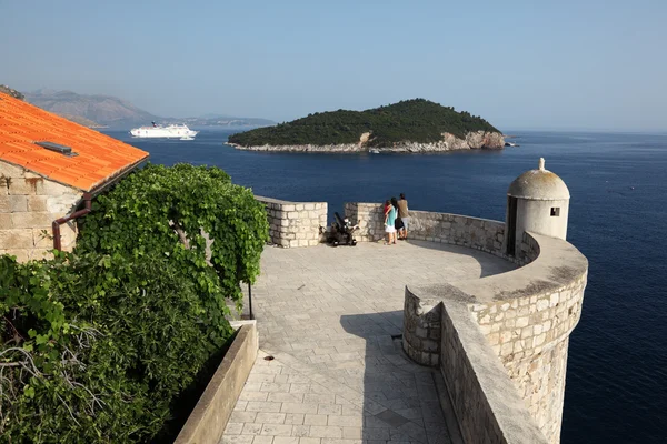 Fortified wall of Dubrovnik, Croatia. — Stock Photo, Image