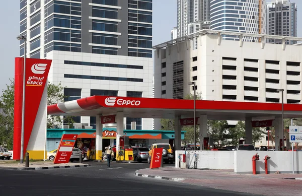 Posto de gasolina Eppco em Dubai , — Fotografia de Stock