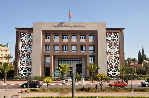 Bank al Maghreb in marrakech, Marokko. — Stockfoto
