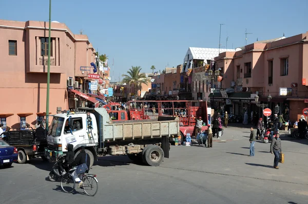 Street scene in Marrakesh, Morocco — Stock Photo, Image