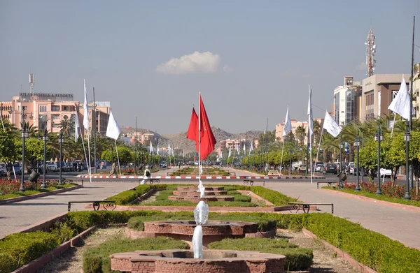 大道 mohammend 在马拉喀什，摩洛哥第六. — 图库照片