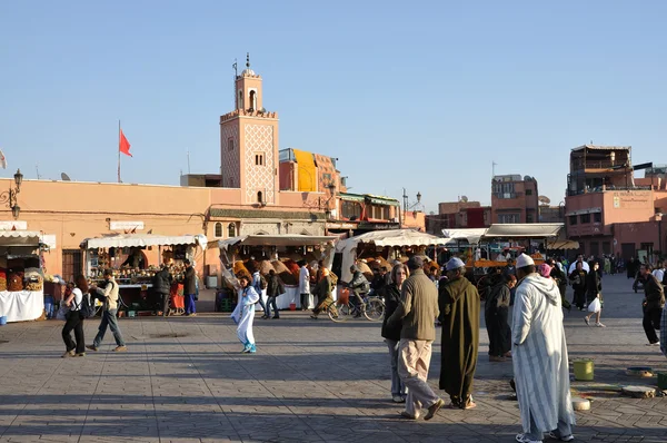 Πλατεία Djemaa el fna στο Μαρακές — Φωτογραφία Αρχείου