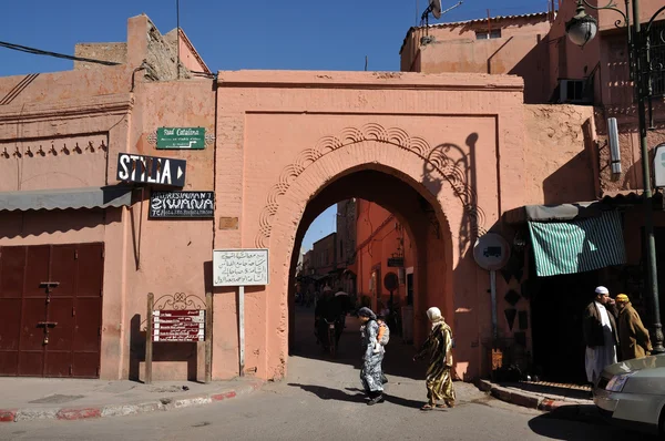 Brána do Hivernage v Marrákeši, Maroko — Stock fotografie