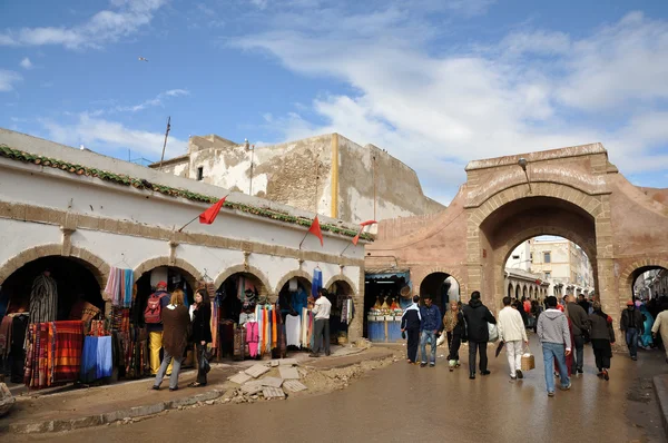 Cena de rua na Medina de Essaouria, Marrocos — Fotografia de Stock