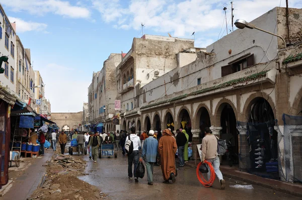 Уличная сцена в Медине Эс-Суриа, Марокко — стоковое фото