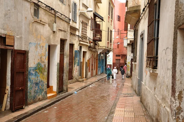 stock image Narrow street in the Medina of Casablanca, Morocco