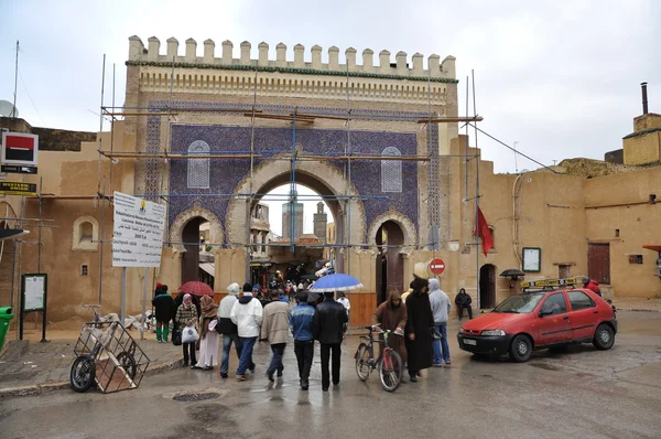 Bab boujeloud gate i fes, Marocko — Stockfoto
