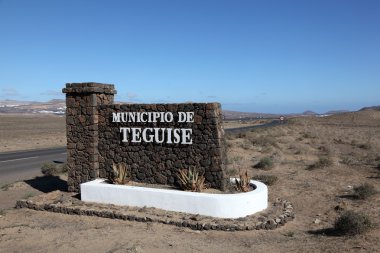 Municipio de Teguise on Canary Island Lanzarote, Spain clipart