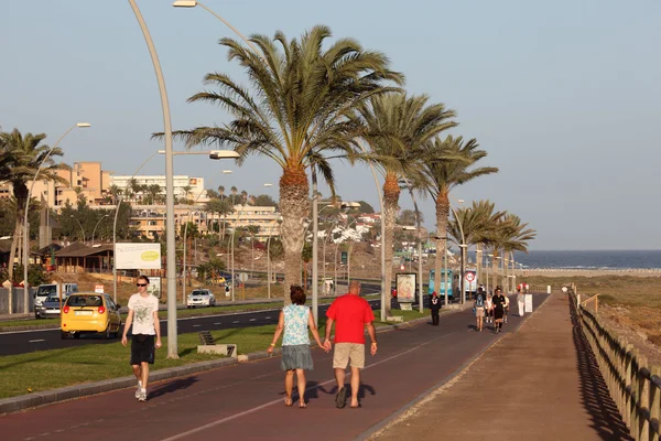 Promenade in Morro Jable, Canary Island Fuerteventura — Stock Photo, Image