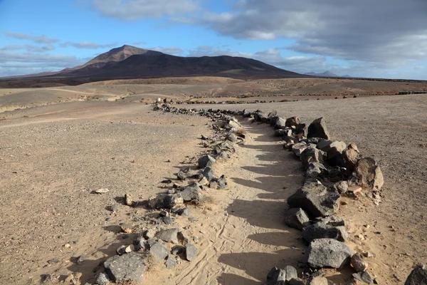 Trilhas para caminhadas em Canary Island Lanzarote, Espanha — Fotografia de Stock