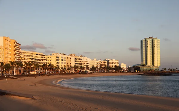 Beach of Arrecife, Canary Island Lanzarote, Spain — Stock Photo, Image