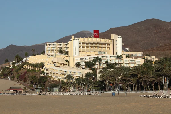 Hotel RIU em Morro Jable, Fuerteventura, Espanha . — Fotografia de Stock