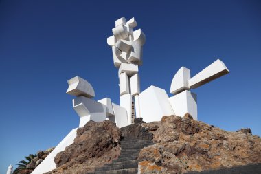 Monument al Campesino, Lanzarote, Canary Islands, Spain clipart