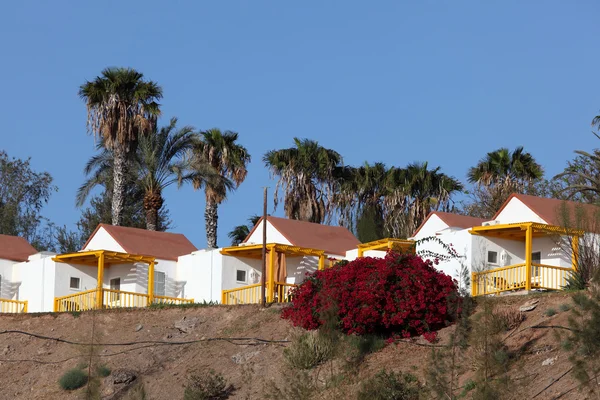 Casas coloridas em Canary Island Fuerteventura, Espanha — Fotografia de Stock